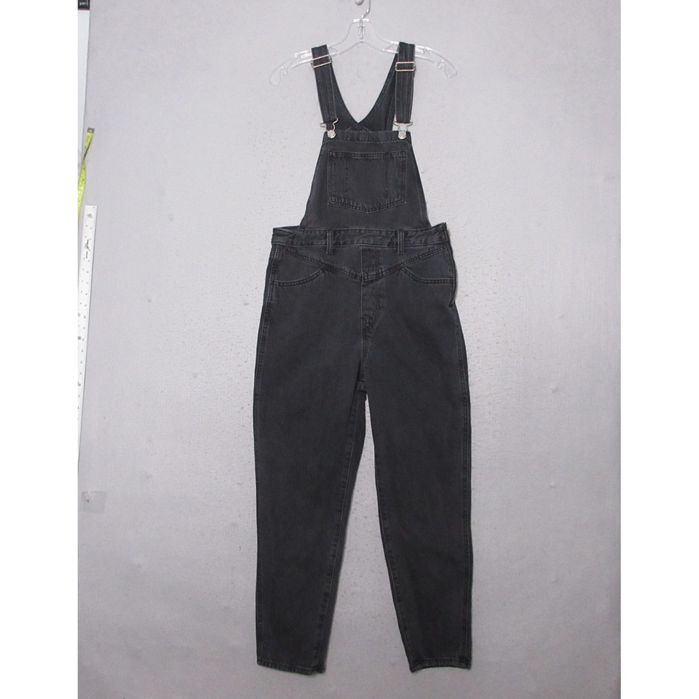 Levis Overalls Women 30 Faded Black Denim Grunge Indie Boho Cotton Timeless